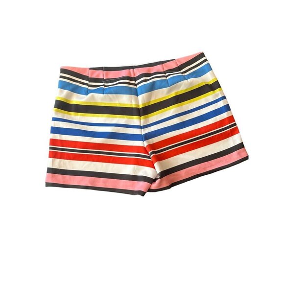 Eloquii Womens Striped Shorts Size 22 Polyester/Spandex Blend Multicolor - Picture 4 of 4